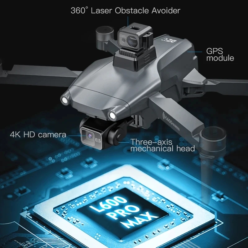 L600 PRO MAX GPS Drone Profess - Drone Camera With Gimbal recensione e prezzo
